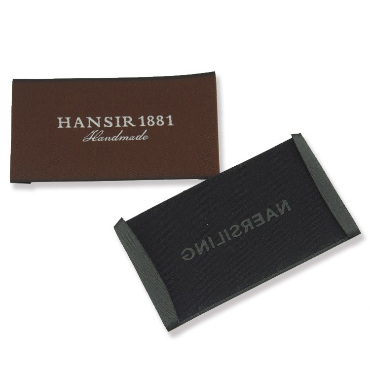 廠家批發(fā)服裝織嘜領標 對折標測標嘜頭商標LOGO設計輔料適用服裝