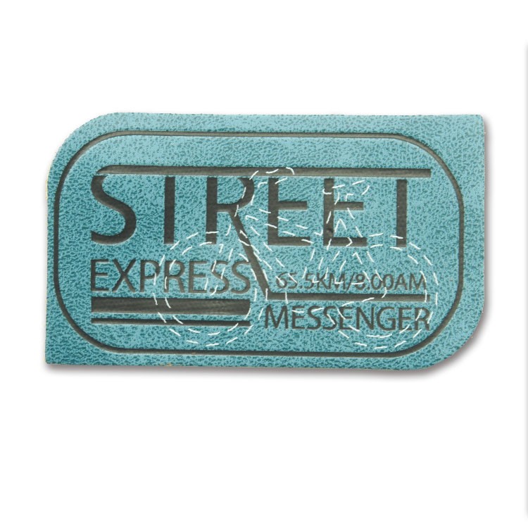 廠家批發(fā)新款PU人造革皮標 牛仔褲電壓數碼印刷皮牌 接受定制